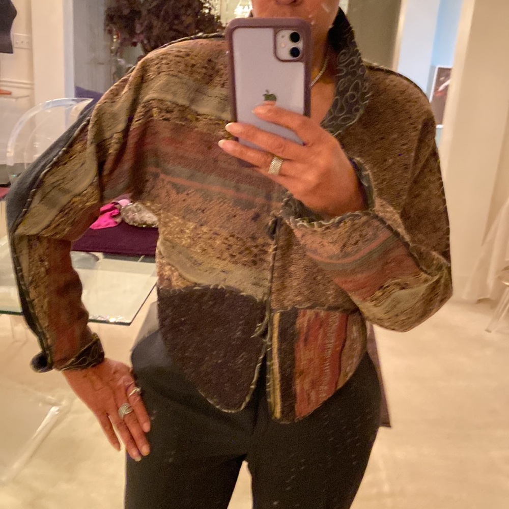 Threadle Design Room Cropped Jacket - image 2